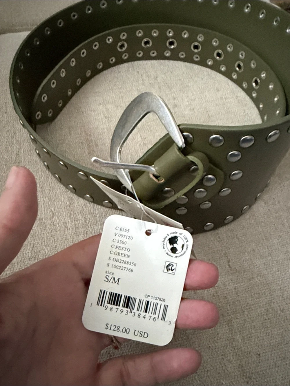 Free People Jagger Hip Belt- Olive